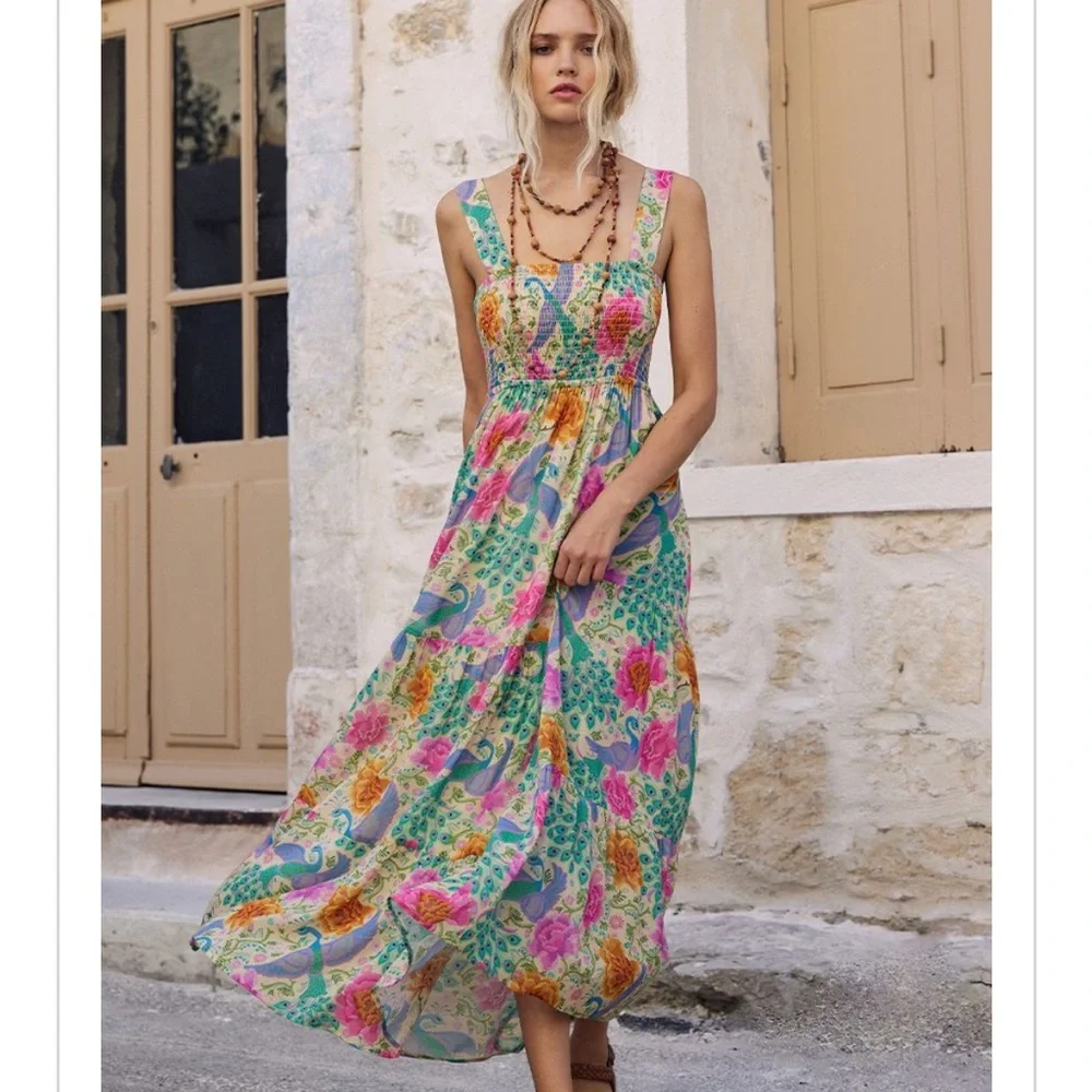 Bohme Strappy Maxi Dress in Spring - 
SPELL - Picture 3 of 5